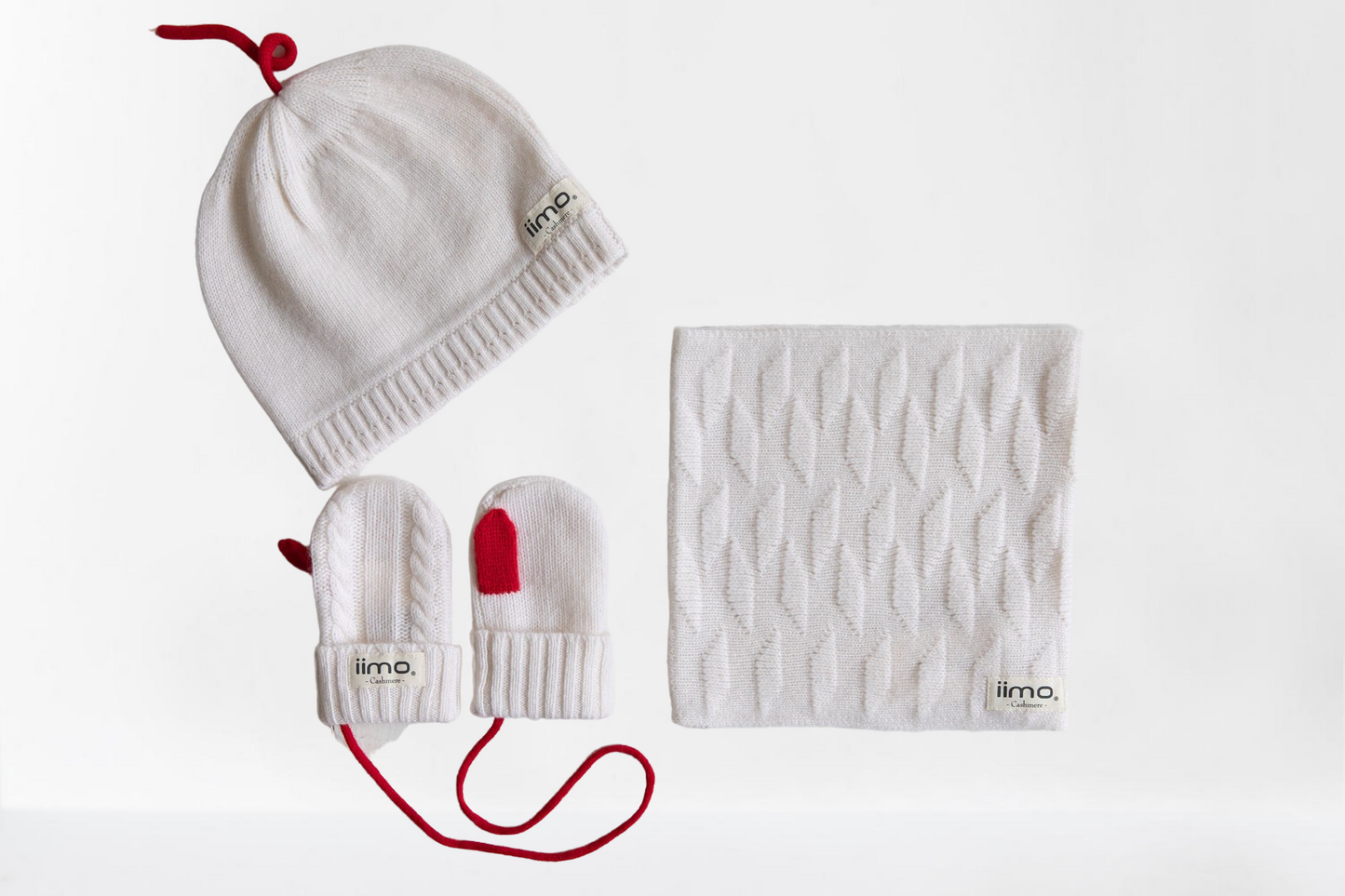 Luxury Cashmere Scarf, Hat & Glove Set (Limited Edition) for Kids