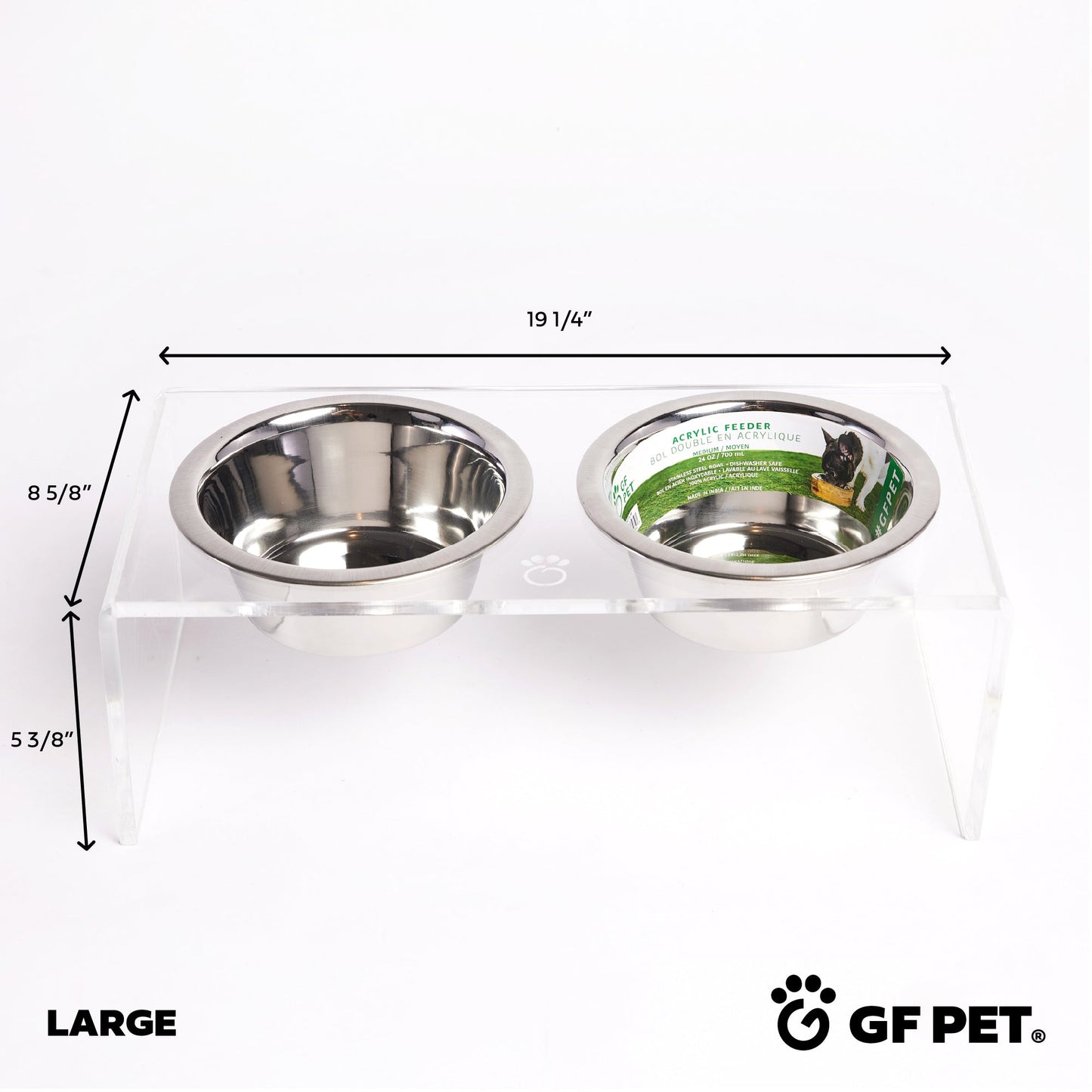 Pet Feeder - Modern Acrylic to match any decor
