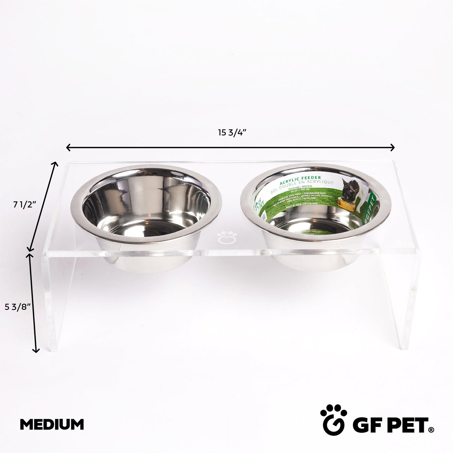 Pet Feeder - Modern Acrylic to match any decor