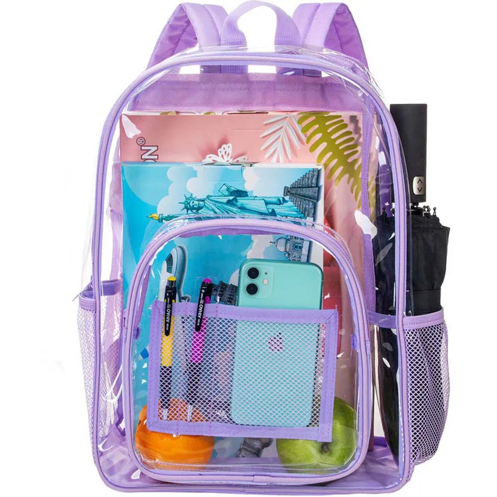 Clear Backpack, Heavy Duty Transparent Bag