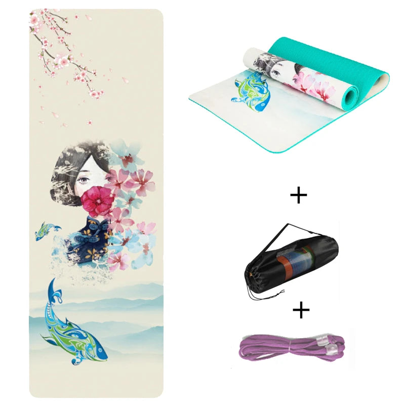 Suede Double Layer Non-Slip Pilates Yoga Fitness Mat