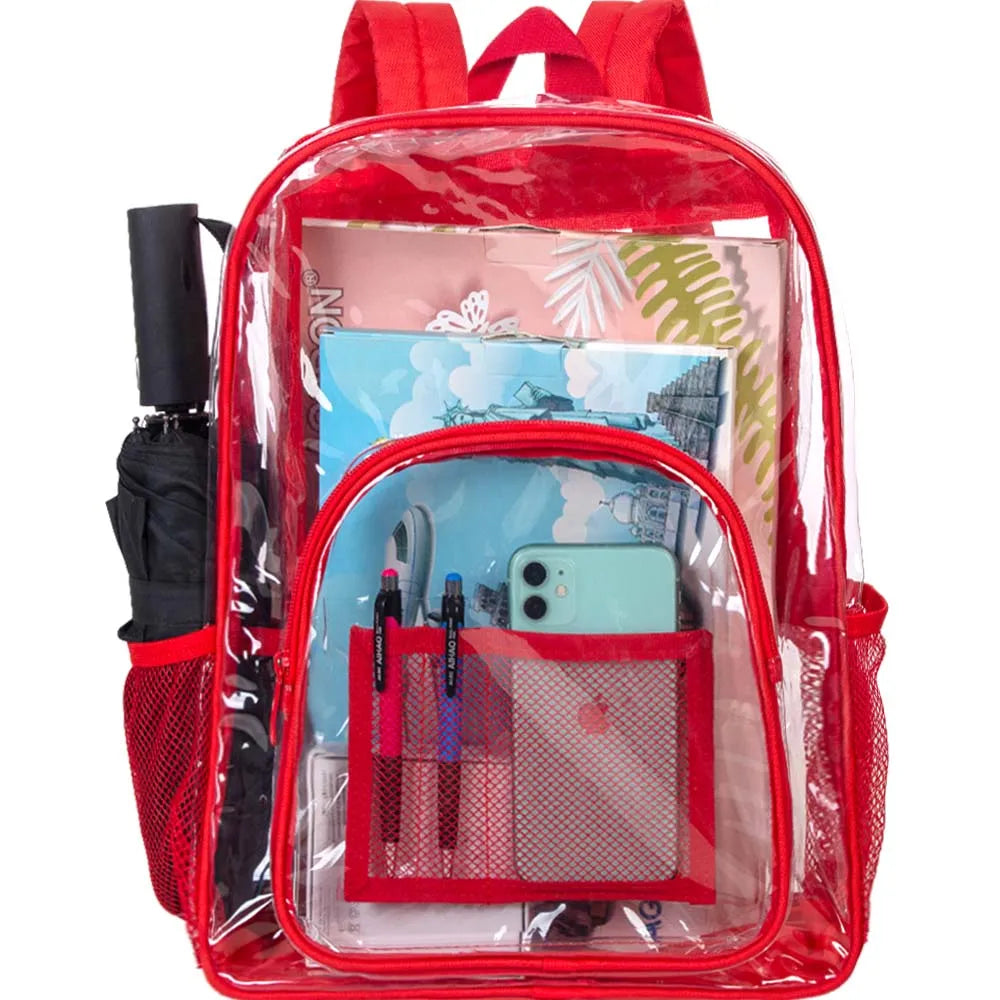Clear Backpack, Heavy Duty Transparent Bag