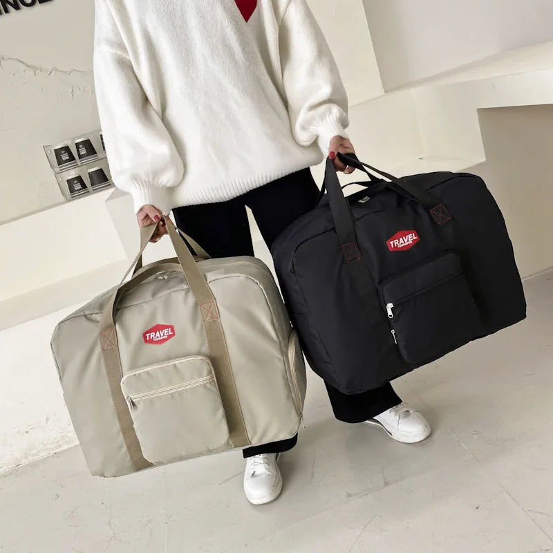 Waterproof Foldable Luggage Organizer Travel Bags Set With Shoe Compartment