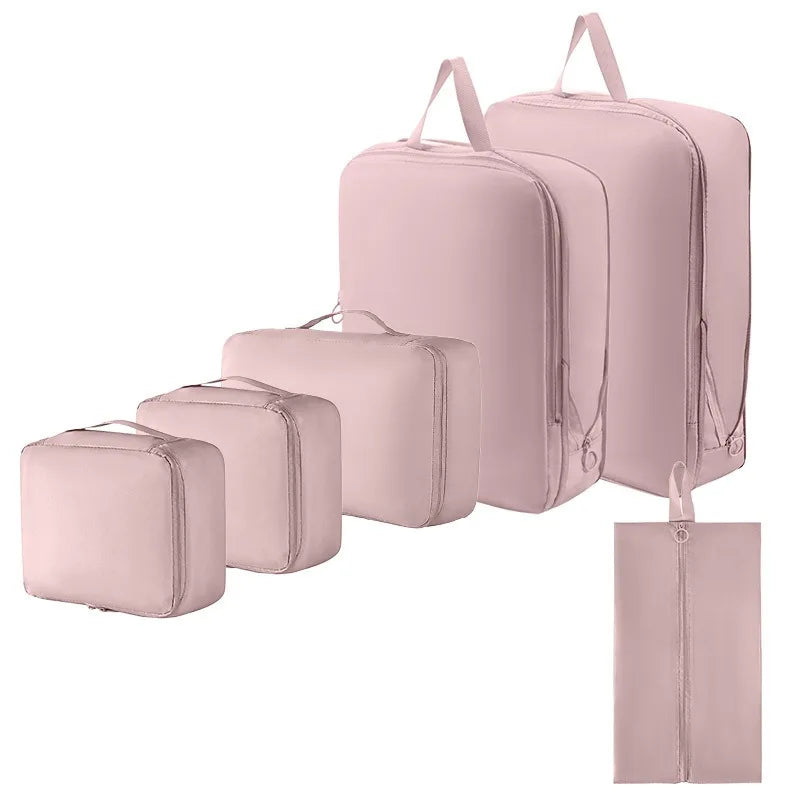 6Pcs Expandable Compression Packing Cubes