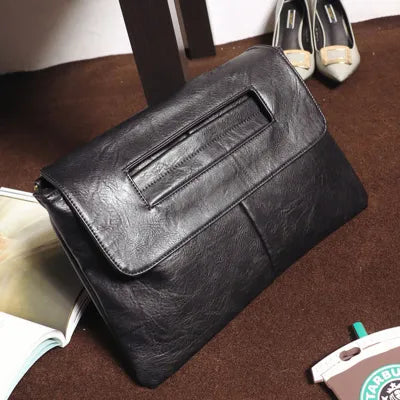 Women Clutches PU Leather Shoulder Messenger Bag Laptop Bag