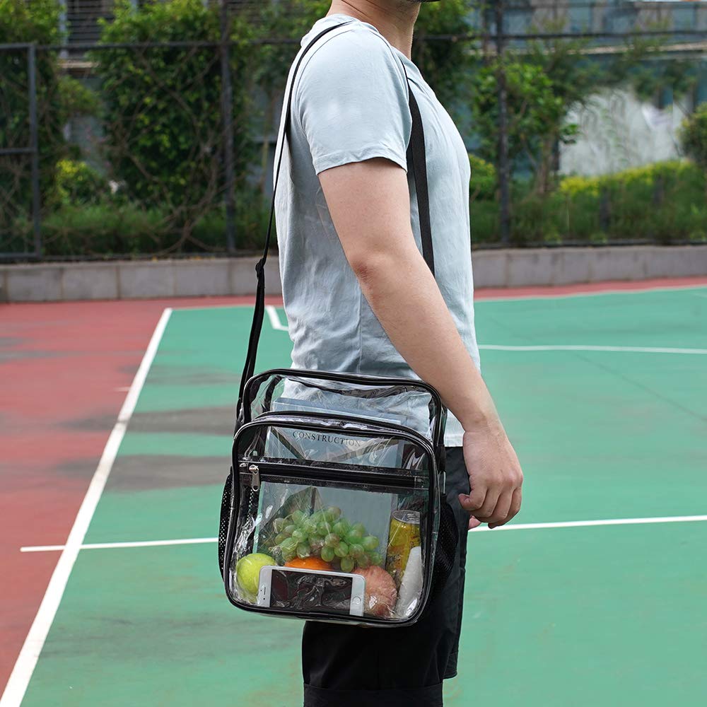 Clear Transparent Crossbody Messenger Bag