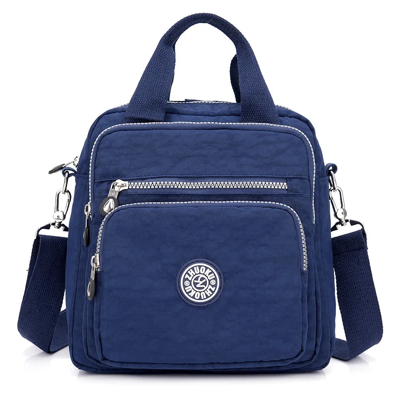 Women Messenger Light Travel Waterproof Nylon Double Shoulder Crossbody Tote Bag