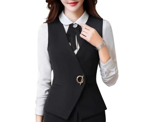 Women Fitted Vest -Black