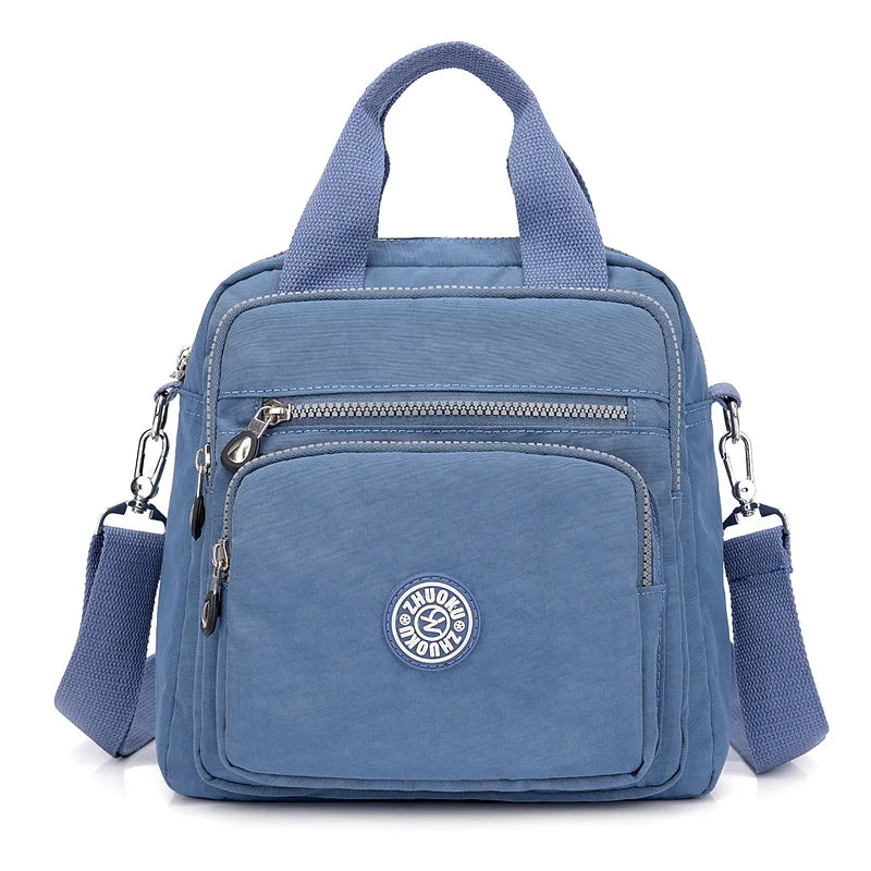 Women Messenger Light Travel Waterproof Nylon Double Shoulder Crossbody Tote Bag