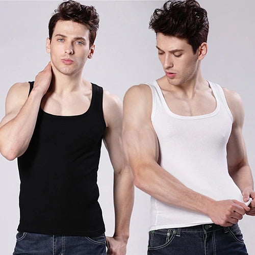 Men's Casual Tank Sleeveless Muscle Slim Top Bodybuilding Fitness T-Shirts