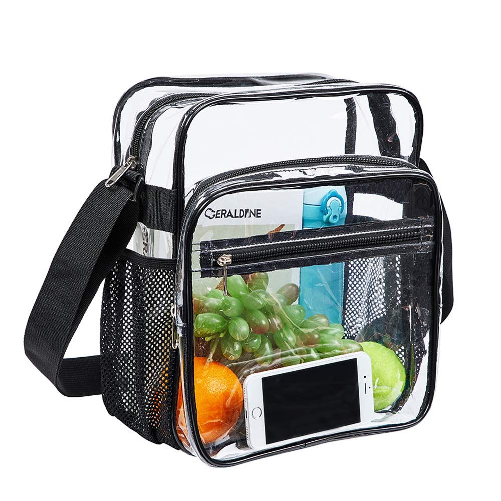 Clear Transparent Crossbody Messenger Bag