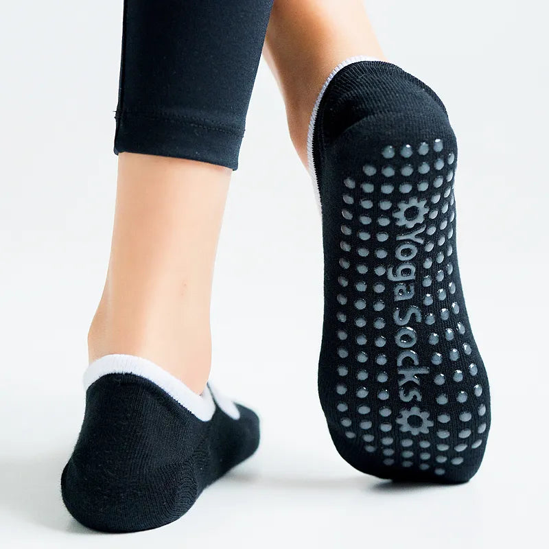 Women Sport Casual Yoga Non-Slip Silicone on the bottom Pilates Socks