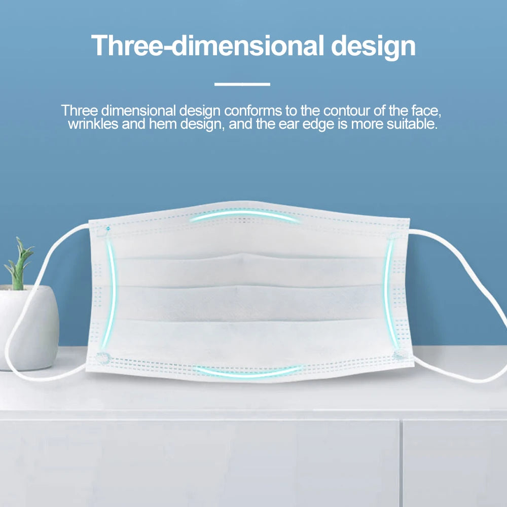 3-Layer Disposable Face Mask