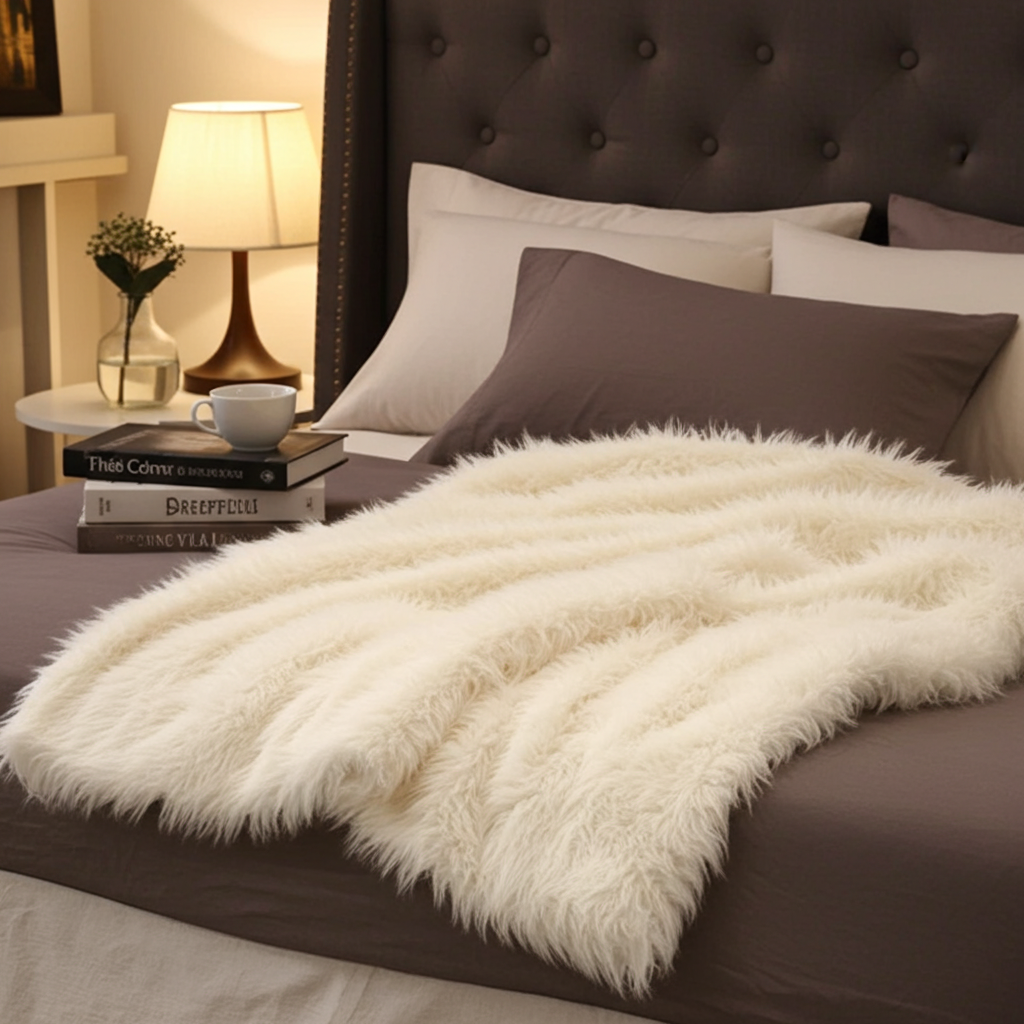 Mongolian Faux Fur Luxury Throw