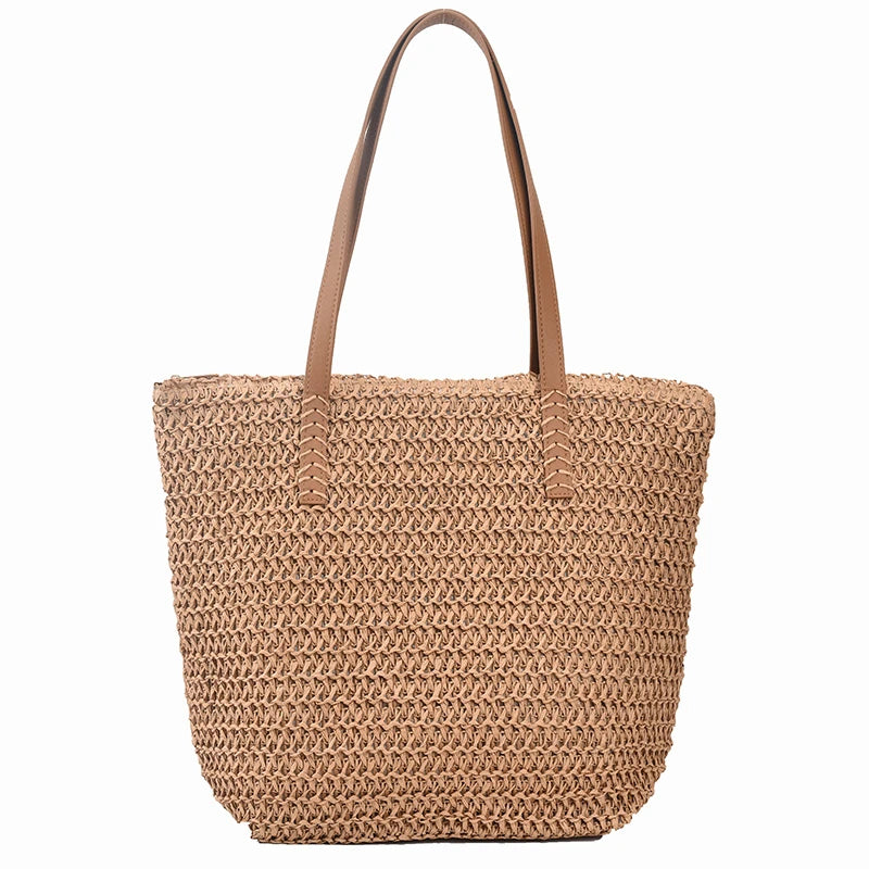 Hand-Woven Bohemian Summer Fashion Straw Beach Bag