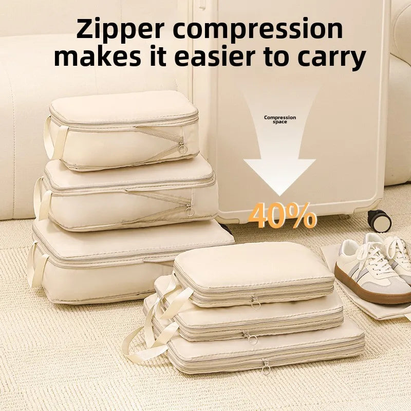 Travel Compression Packing Cube Organizer 4Pcs