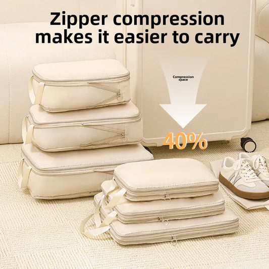 Travel Compression Packing Cube Organizer 4Pcs