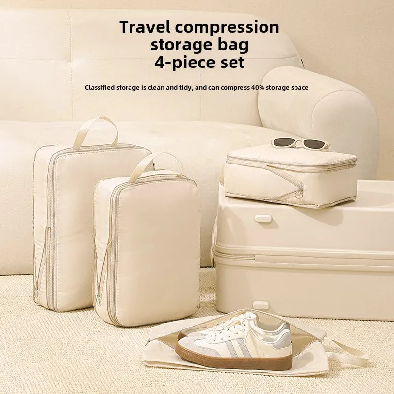Travel Compression Packing Cube Organizer 4Pcs