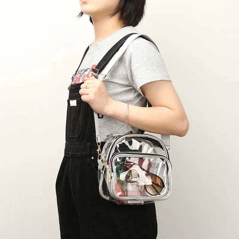 Transparent Ladies Small Stadium Approved Clear Bag