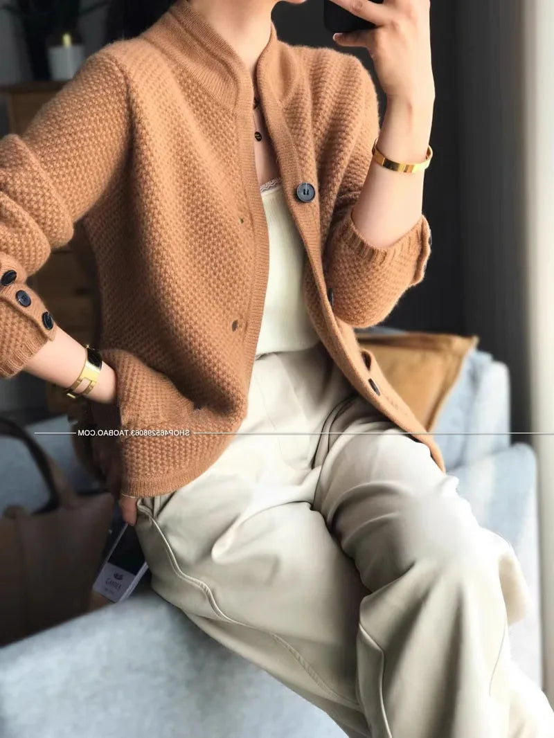 Luxury Cashmere Cardigan Sweater