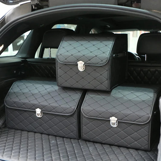 Collapsible High Capacity Car Trunk Organizer