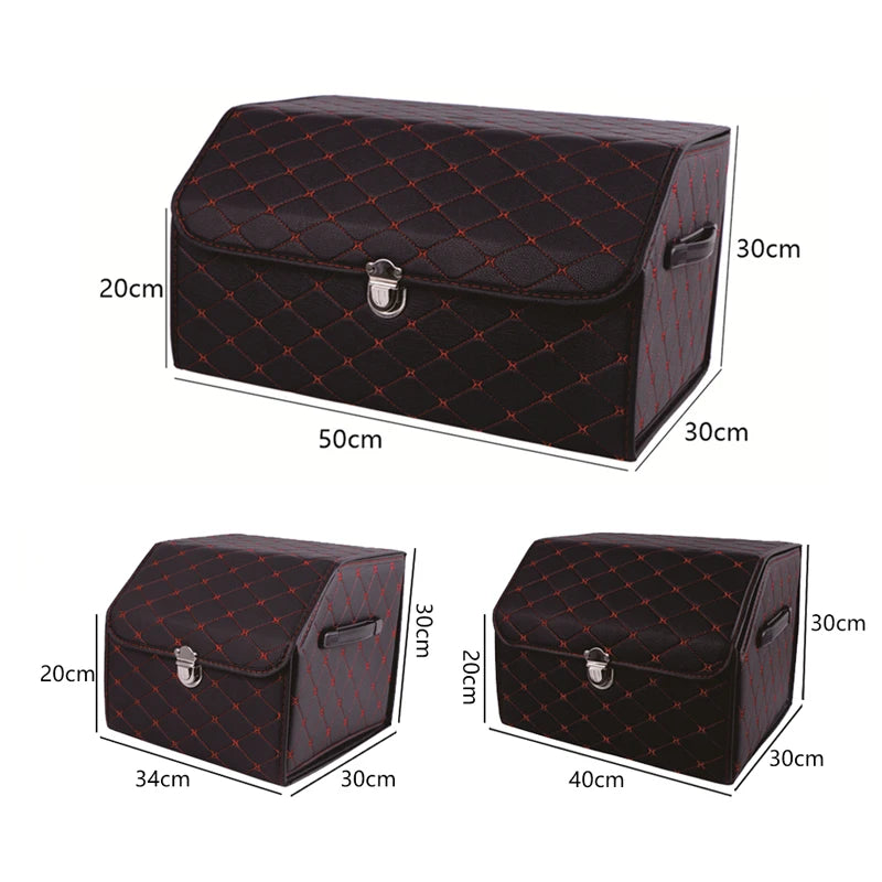 Collapsible High Capacity Car Trunk Organizer
