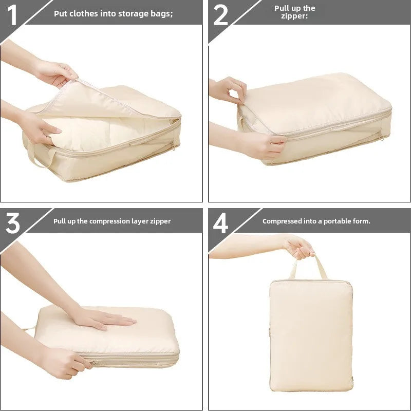 Travel Compression Packing Cube Organizer 4Pcs