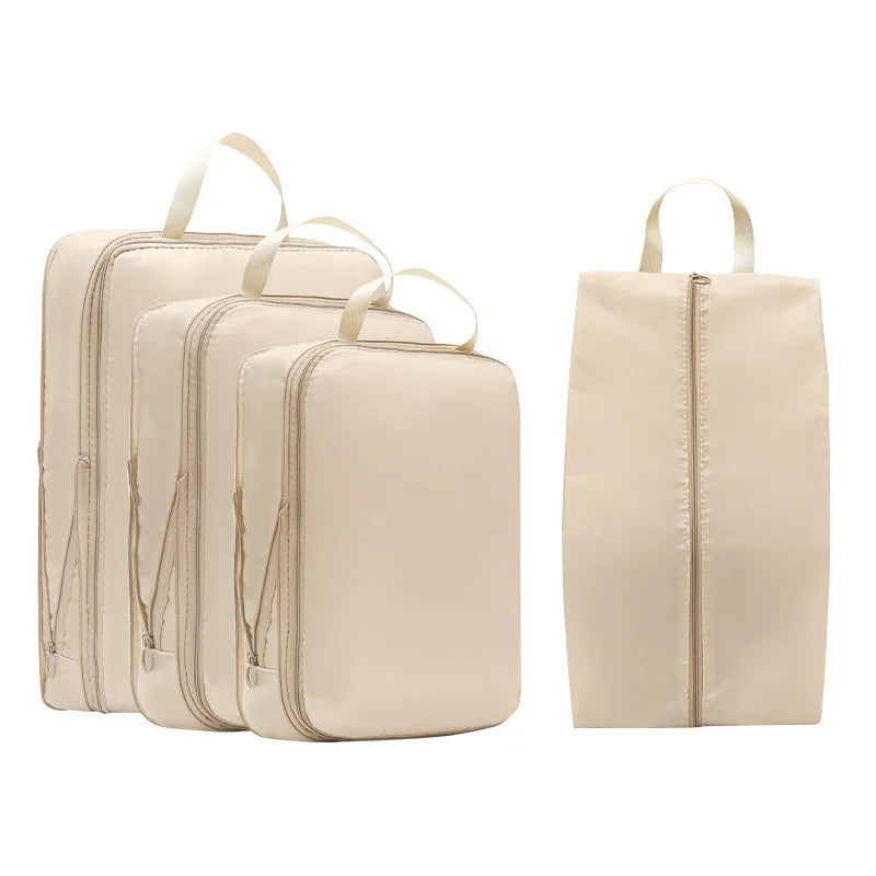 Travel Compression Packing Cube Organizer 4Pcs