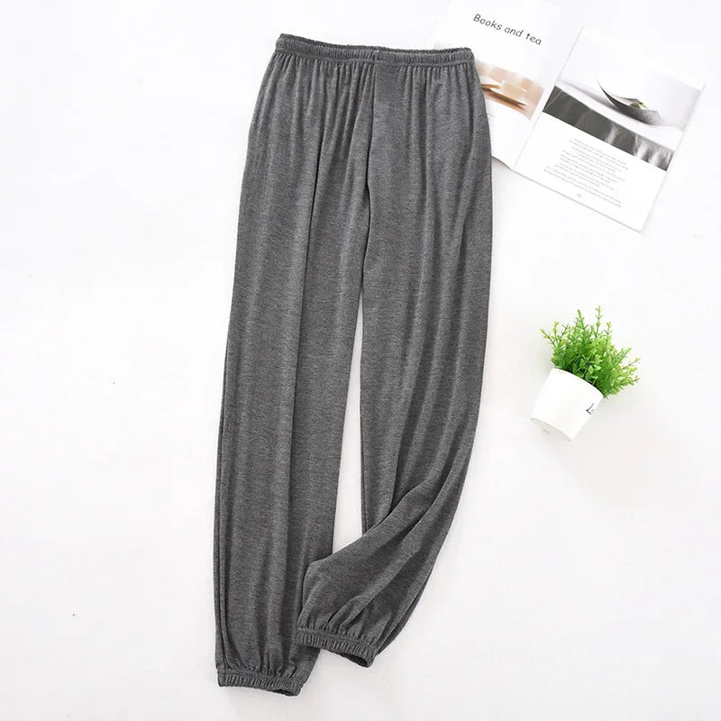 Men's Pajamas Tapered Loose Sleep Bottom Pants