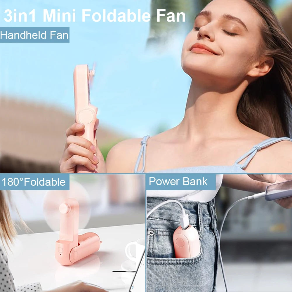 Portable Mini USB Handheld Pocket Fan