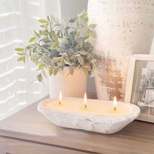 Farmhouse Bowl Candle- Fresh Linen Scent