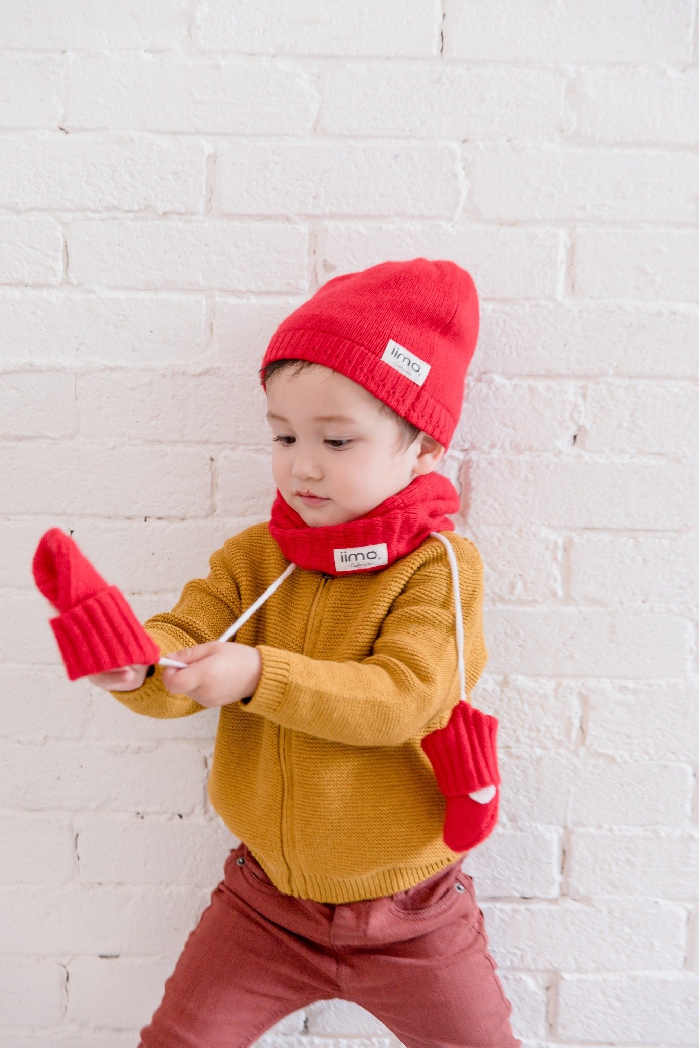 Luxury Cashmere Scarf, Hat & Glove Set (Limited Edition) for Kids
