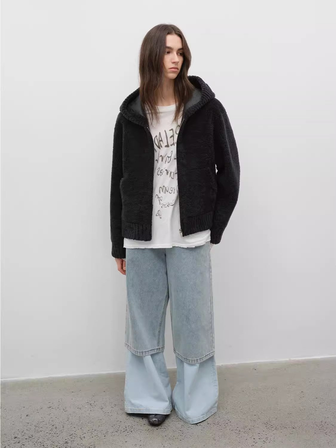 Women's Hooded Merino Sheepskin Jacket