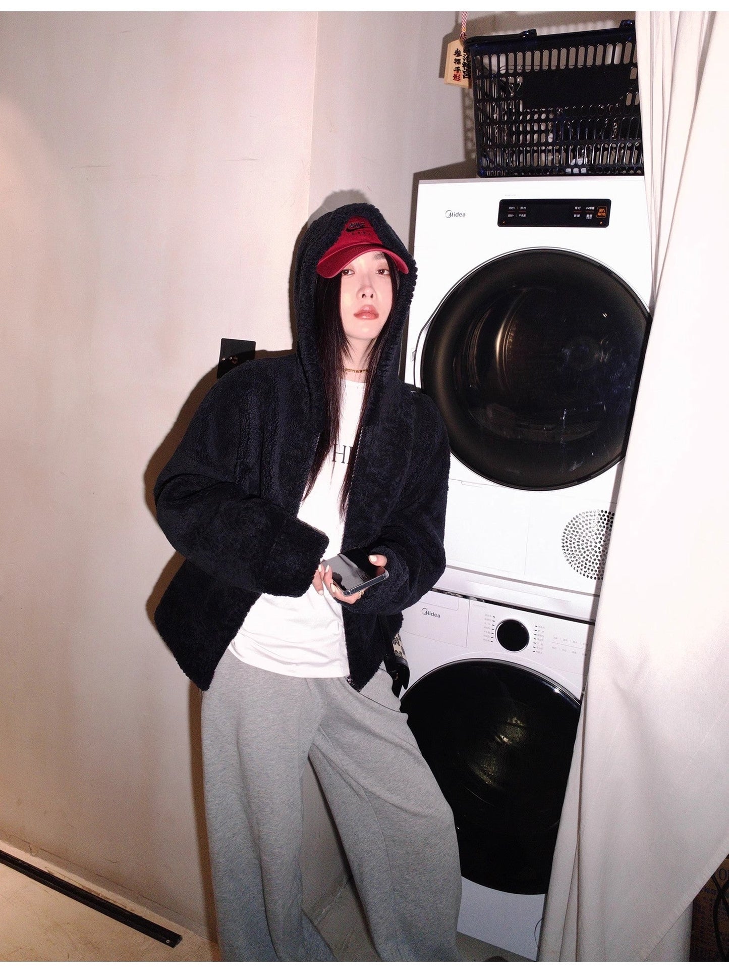 Women's Hooded Merino Sheepskin Jacket