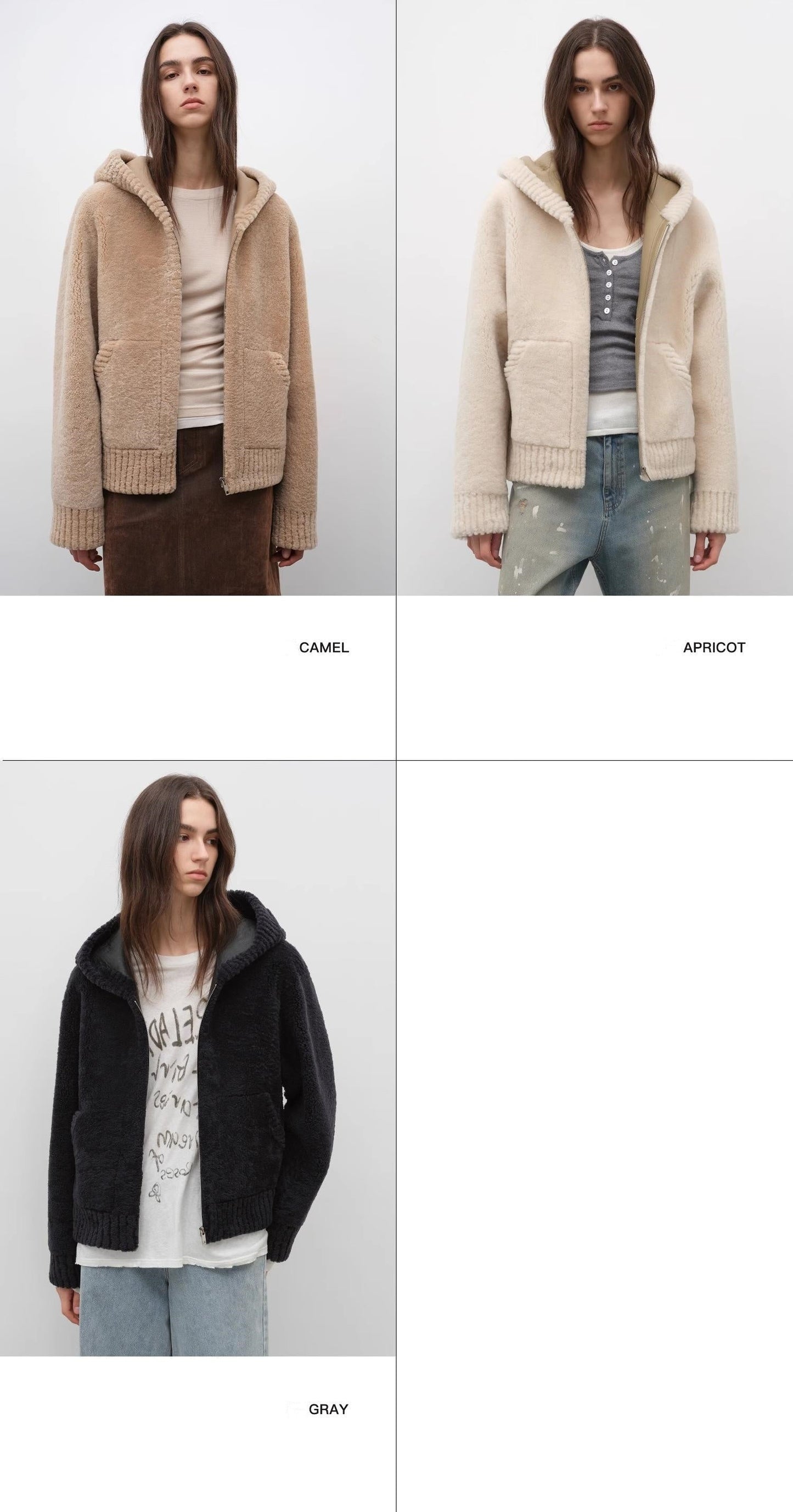 Women's Hooded Merino Sheepskin Jacket