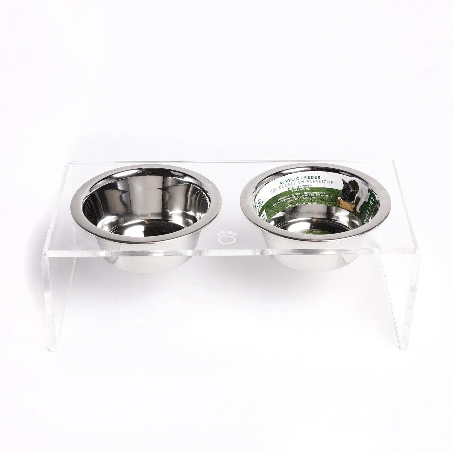 Pet Feeder - Modern Acrylic to match any decor
