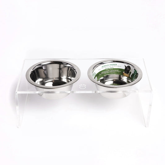 Pet Feeder - Modern Acrylic to match any decor