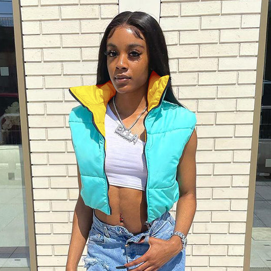 Quilted Reversible Puffer Vest