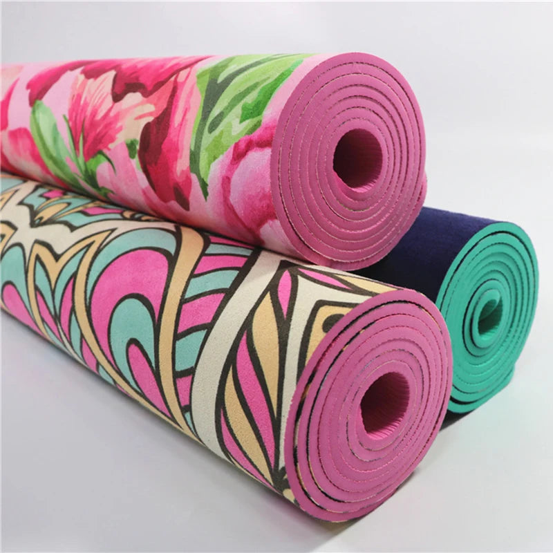 Suede Double Layer Non-Slip Pilates Yoga Fitness Mat