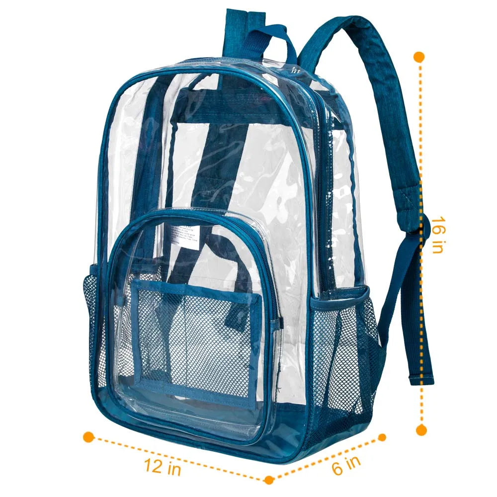 Clear Backpack, Heavy Duty Transparent Bag