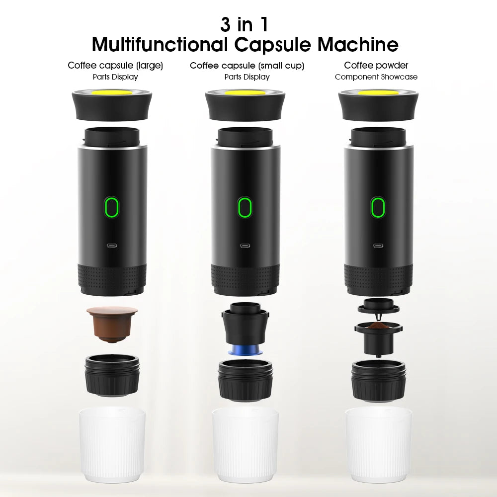 Portable Electric Travel Espresso Machine Coffee Maker With Travel bag