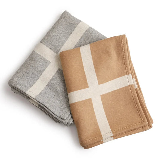 Wool Cashmere King Size Woven Luxury 100% Wool Fleece Throw