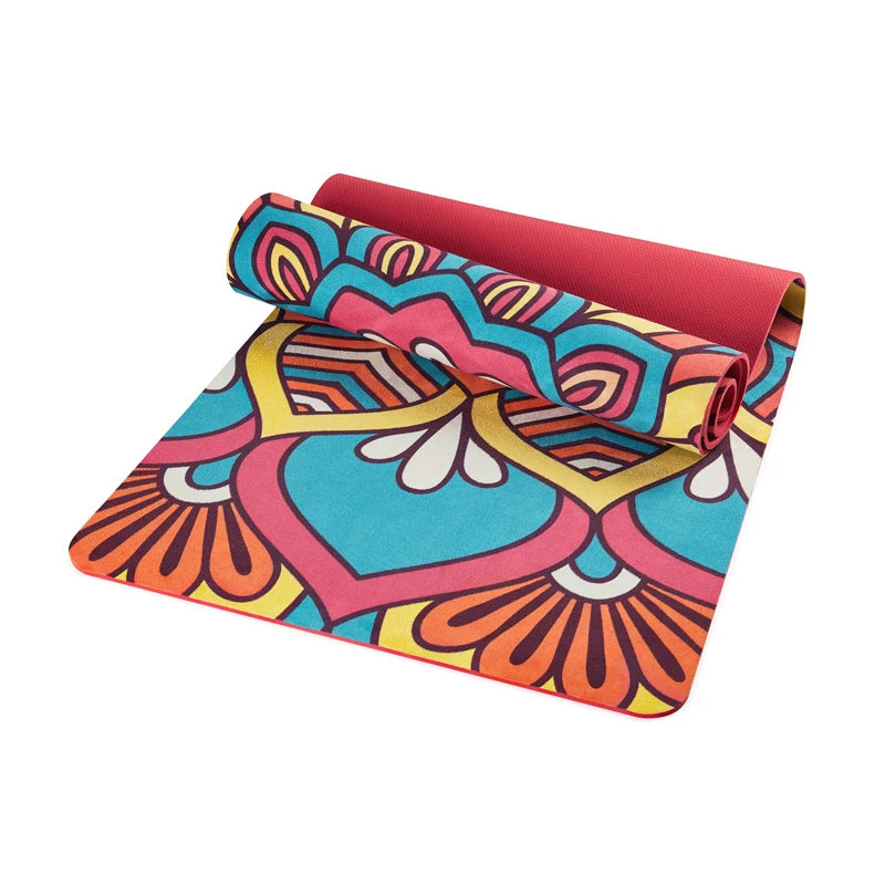 Suede Double Layer Non-Slip Pilates Yoga Fitness Mat