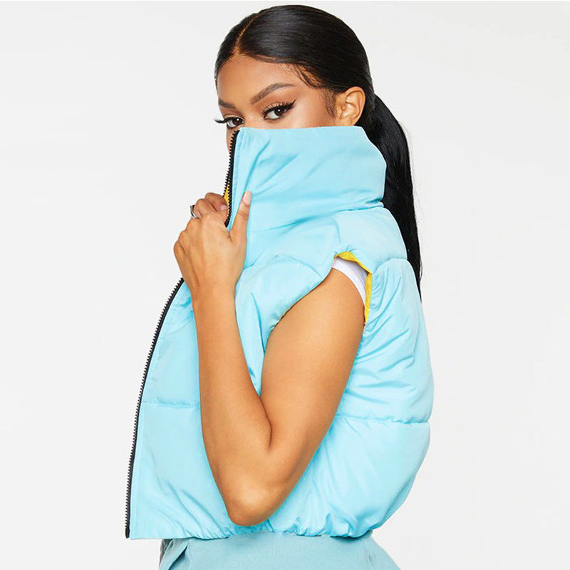 Quilted Reversible Puffer Vest