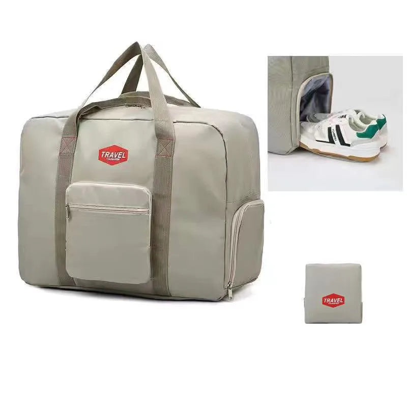 Waterproof Foldable Luggage Organizer Travel Bags Set With Shoe Compartment
