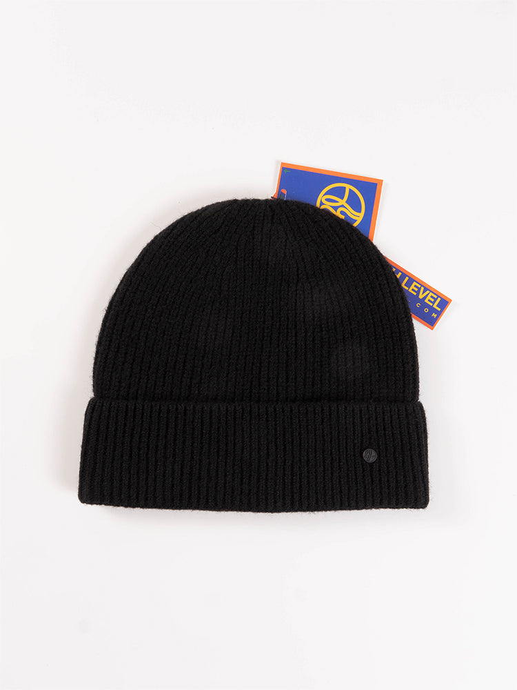 Cashmere Beanie Hat Black
