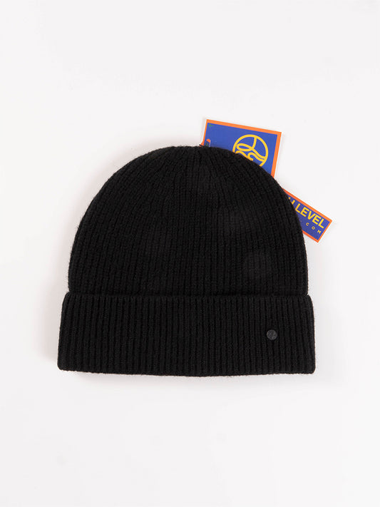 Cashmere Beanie Hat Black
