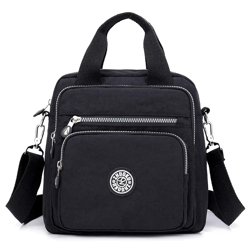 Women Messenger Light Travel Waterproof Nylon Double Shoulder Crossbody Tote Bag
