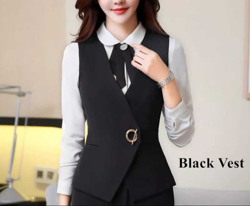 Women Fitted Vest -Black