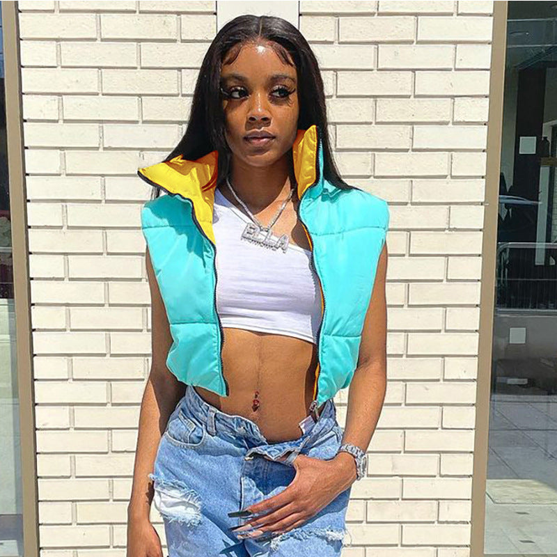 Quilted Reversible Puffer Vest